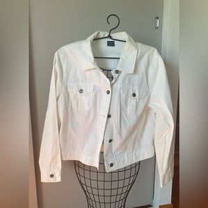 Faded Glory White denim jacket